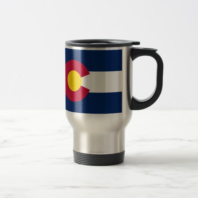 Colorado Flag Travel Mug (Right)