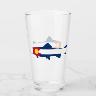 Colorado Flag Trout Fish Glass
