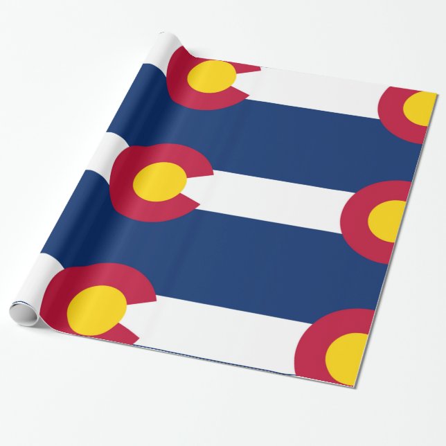 Colorado flag wrapping paper (Unrolled)