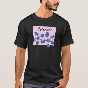 Colorado Flower Rocky Mountain Columbine   T-Shirt