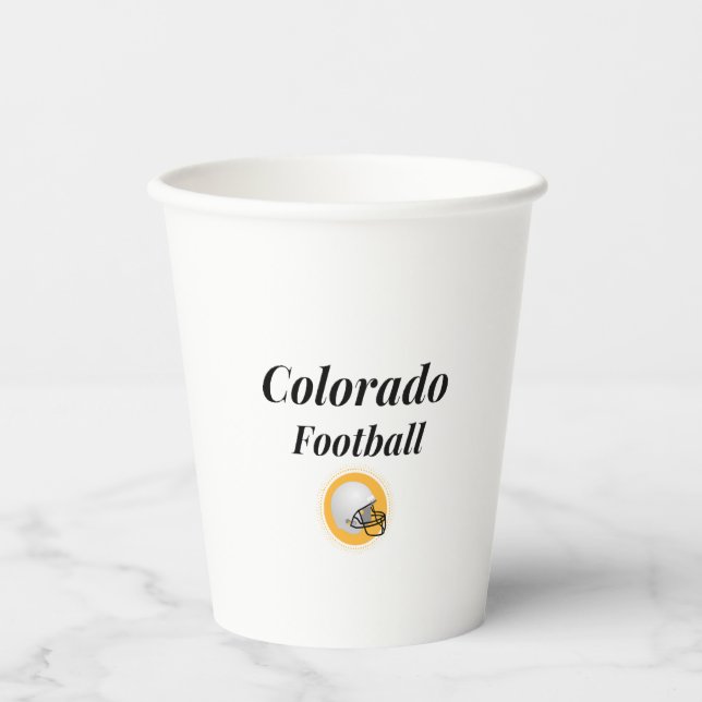 Colorado football  paper cups (Front)