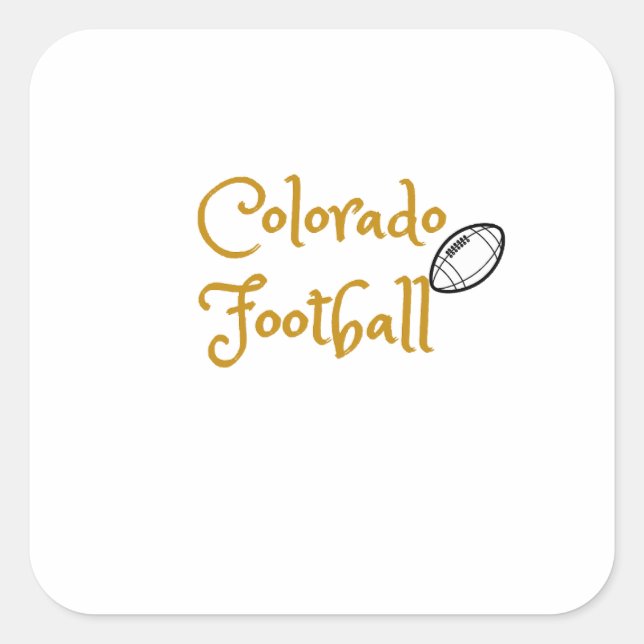 Colorado football  square sticker (Front)