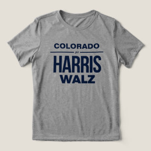 Colorado for Harris Walz Tri-Blend Shirt