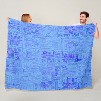 Colorado Fourteeners Fleece Blanket