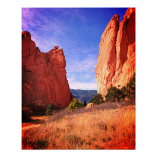 Colorado Garden of the Gods Red Cliffs Park Poster