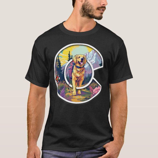 Colorado Golden Retriever - Cute Dog - Rocky Mount T-Shirt (Front)