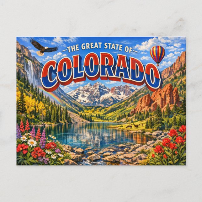 Colorado Greetings Postcard  (Front)