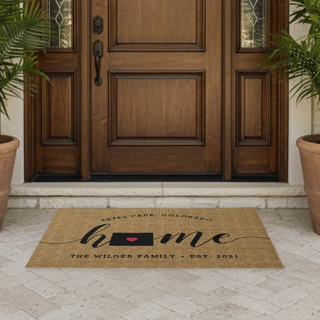 Colorado Home State Personalised Doormat (Creator Uploaded)