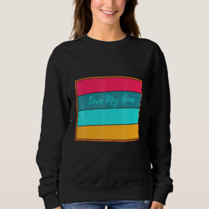 Colorado Home State Retro Love My Home Vintage Sweatshirt