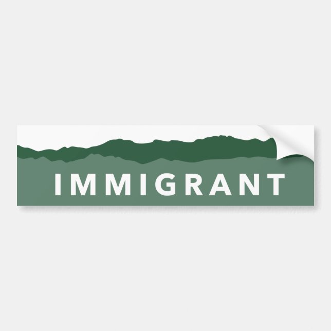 Colorado Immigrant bumper sticker (Front)