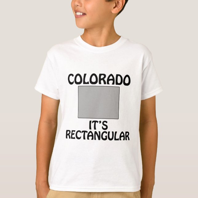 Colorado - It's Rectangular T-Shirt (Front)