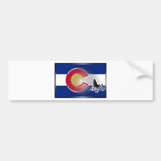 Colorado Kayak Bumper Sticker (Front)