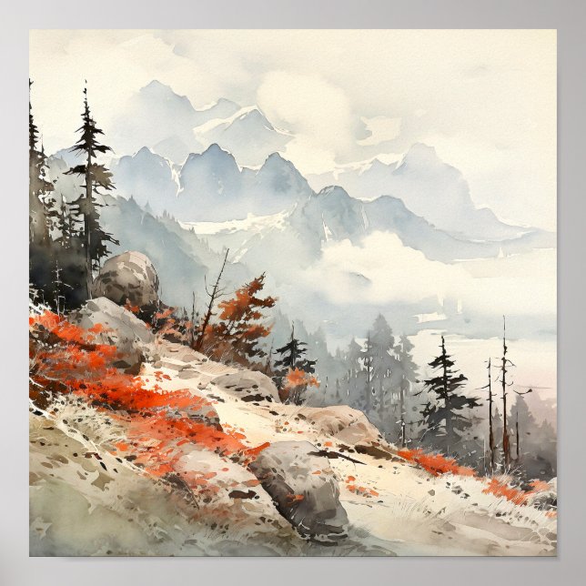 Colorado Landscape Art Poster (Front)