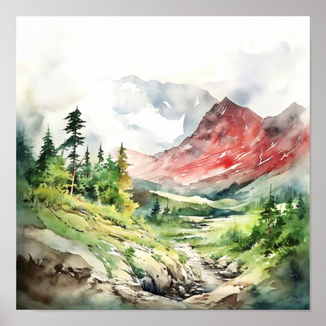 Colorado Landscape Art Poster (Front)