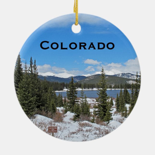 Colorado Landscape Ornament (Back)