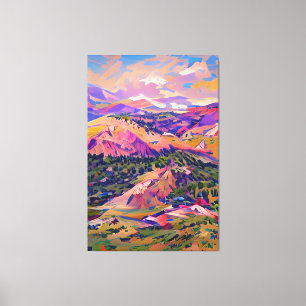 Colorado Landscape Painting Impressionism Canvas Print