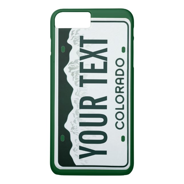 Colorado license plate cell phone case (Back)