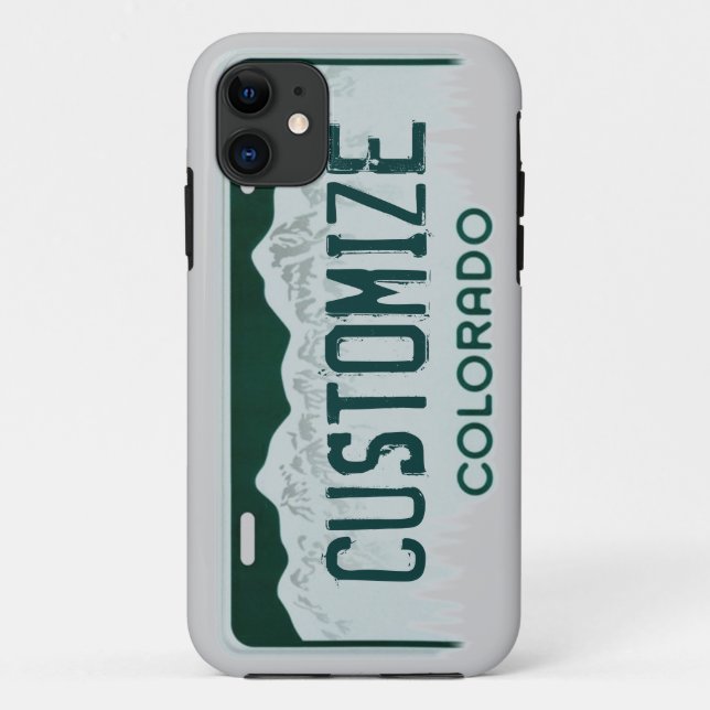 Colorado license plate customisable iphone 5 case (Back)