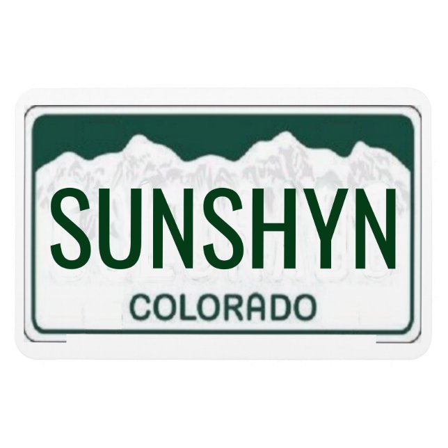 Colorado License Plate Flexible Magnet (Horizontal)