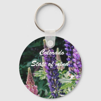 Colorado Lupine, Colorado, State of Mind Key Ring
