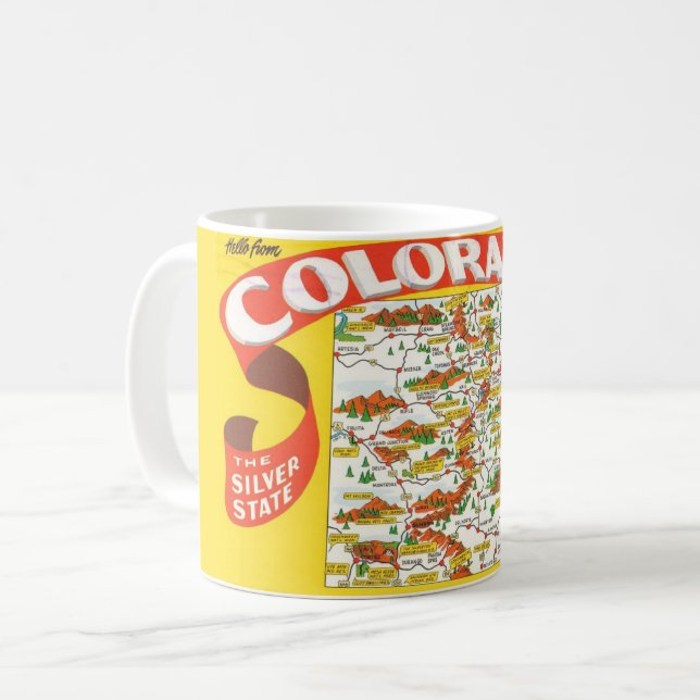 Colorado Map Mug (Front Left)
