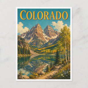 Colorado Maroon Bells GeoSaga Postcard