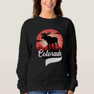 Colorado Moose State Forest Denver Aspen Boulder M Sweatshirt