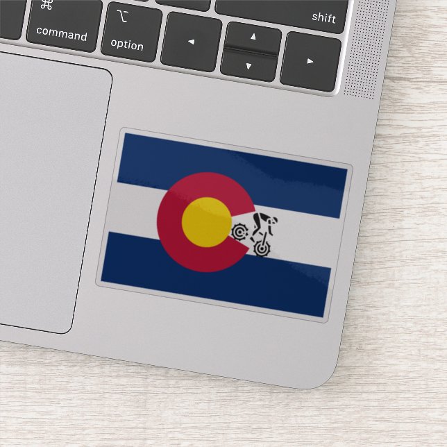 Colorado Mountain Bike Flag (Detail)