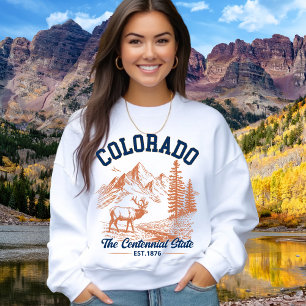 Colorado Mountain Deer Sweatshirt   Nature Lover 