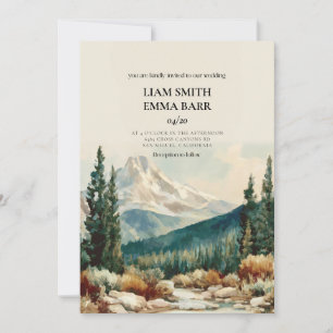 Colorado Mountain Destination Wedding Invitation