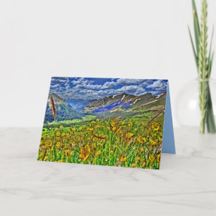 Colorado mountain scenery greeting card