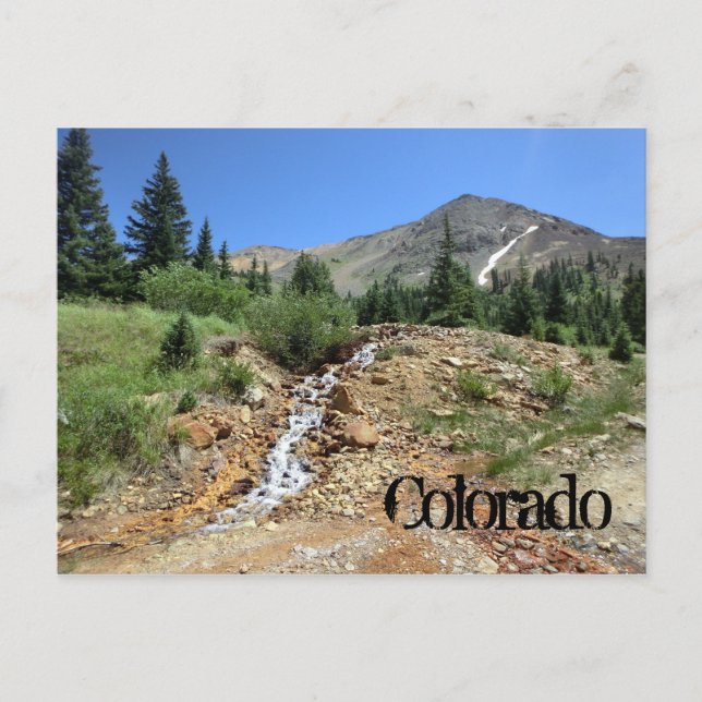 Colorado mountain scenic postcard (Front)