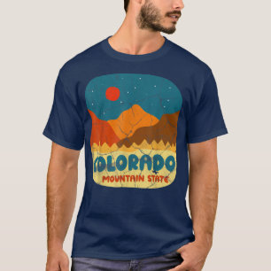 Colorado Mountain State Rocky Mountains Retro Tee