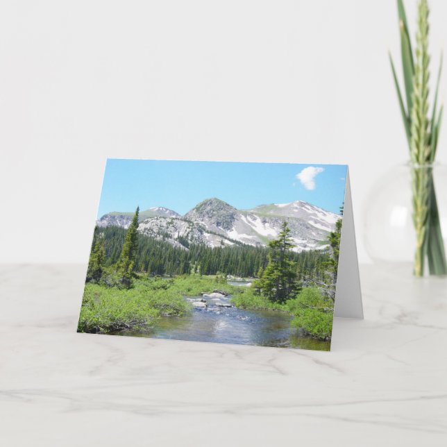Colorado Mountain Stream Beauty Greeting Card (Front)