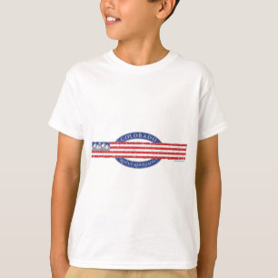 Colorado Mountain USA Flag T-Shirt
