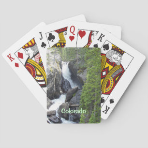 Colorado Mountain Waterfall Playing Card