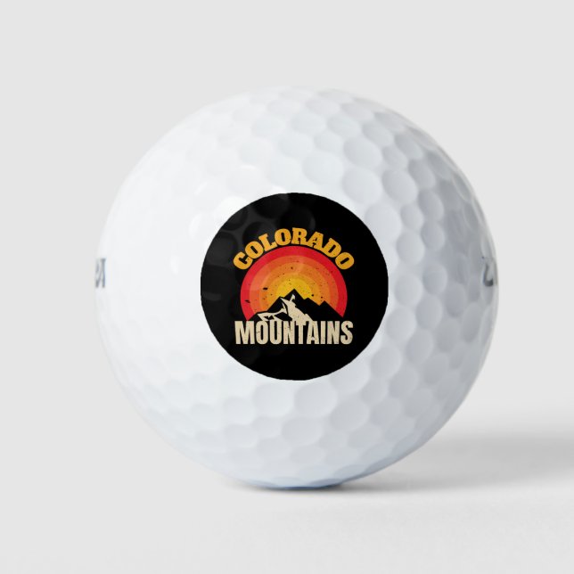 Colorado Mountains Golf Balls (Front)