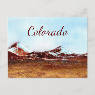 Colorado Mountains in Colour Postcard