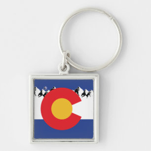 Colorado Mountains Key Ring
