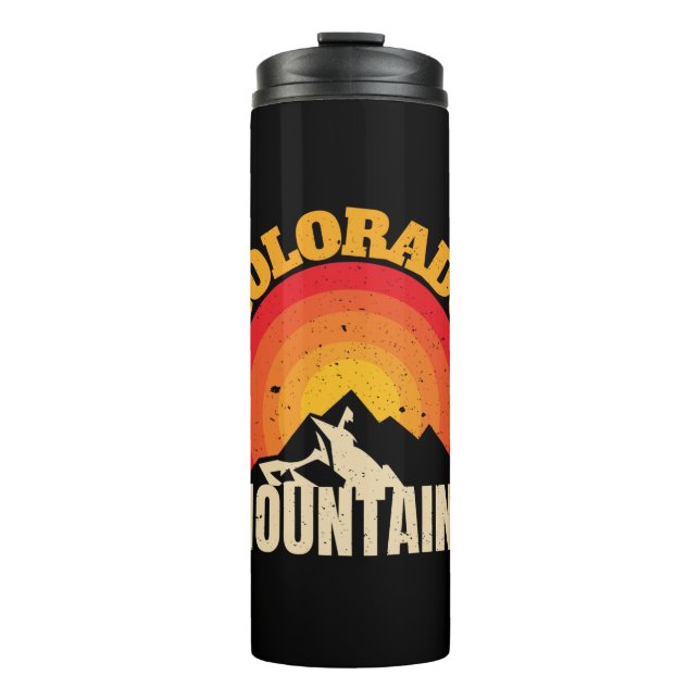 Colorado Mountains Thermal Tumbler (Front)