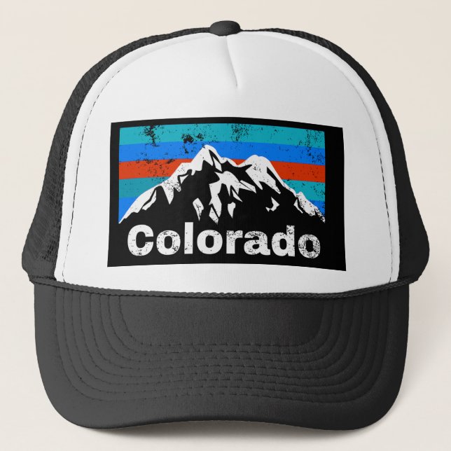 Colorado Mountains Trucker Hat (Front)
