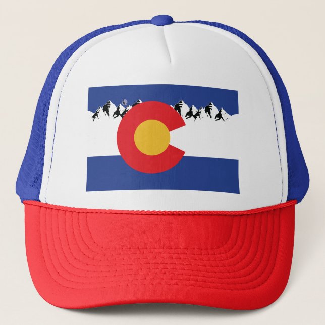 Colorado Mountains Trucker Hat (Front)