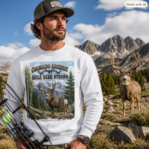 Colorado Mule Deer Archery Wildlife Outdoorsmen Sweatshirt