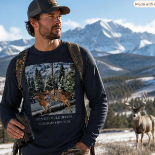 Colorado Mule Deer Hunting Mens T-Shirt