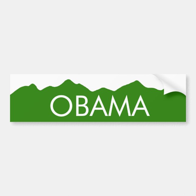 Colorado Obama Mountains Sticker (Front)