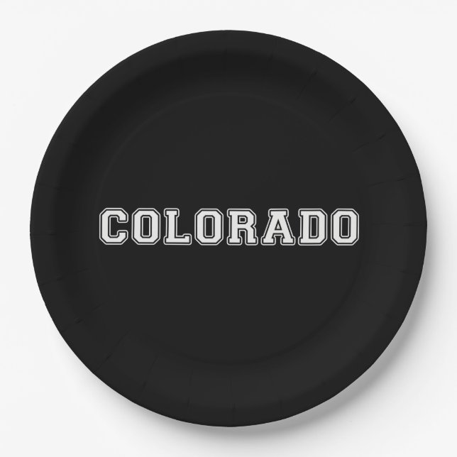 Colorado Paper Plate (Front)