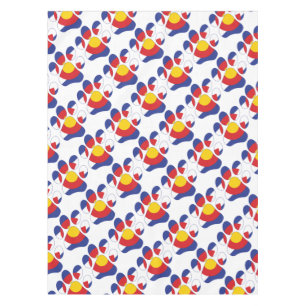Colorado-Paw-Print-1 Tablecloth