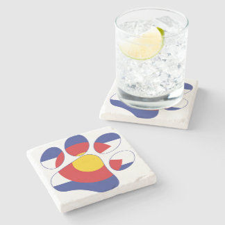 Colorado Paws Stone Coaster