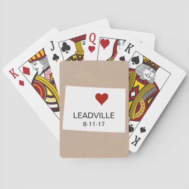 Colorado Personalised Town Playing Cards (Back)