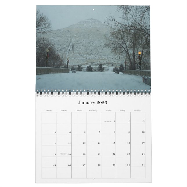 Colorado Photographs Calendar (Jan 2026)